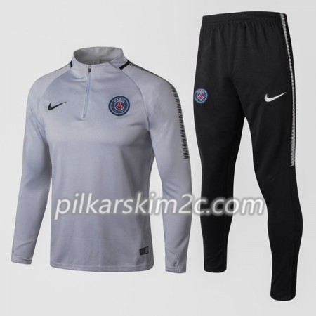 Paris Saint-Germain Komplet Bluzy Treningowe 2017-18 Szary